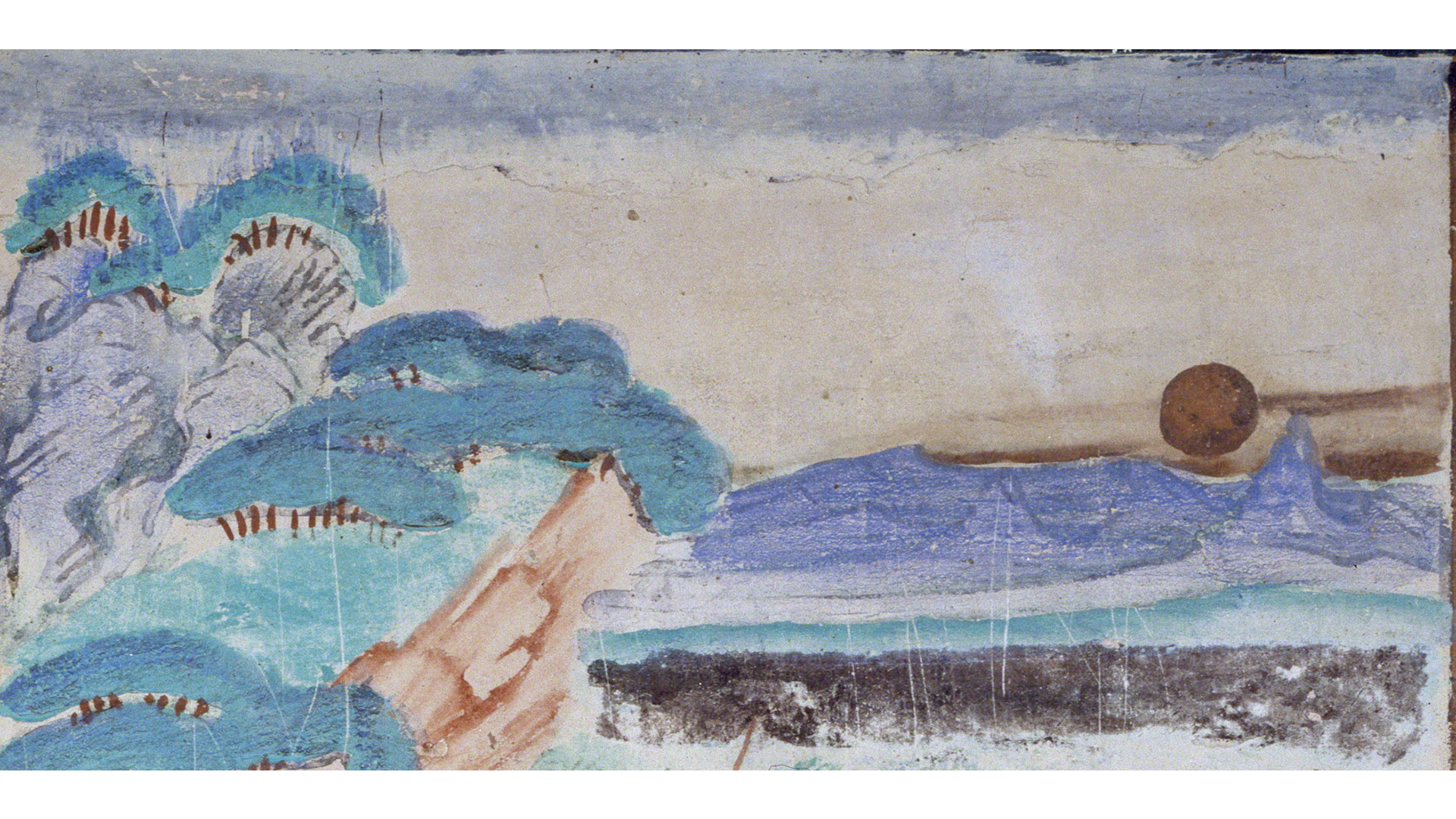 Illustration of “Amitayus-mindfulness Sutra” (Detail) • North wall of Mogao Cave 320 • High Tang dynasty