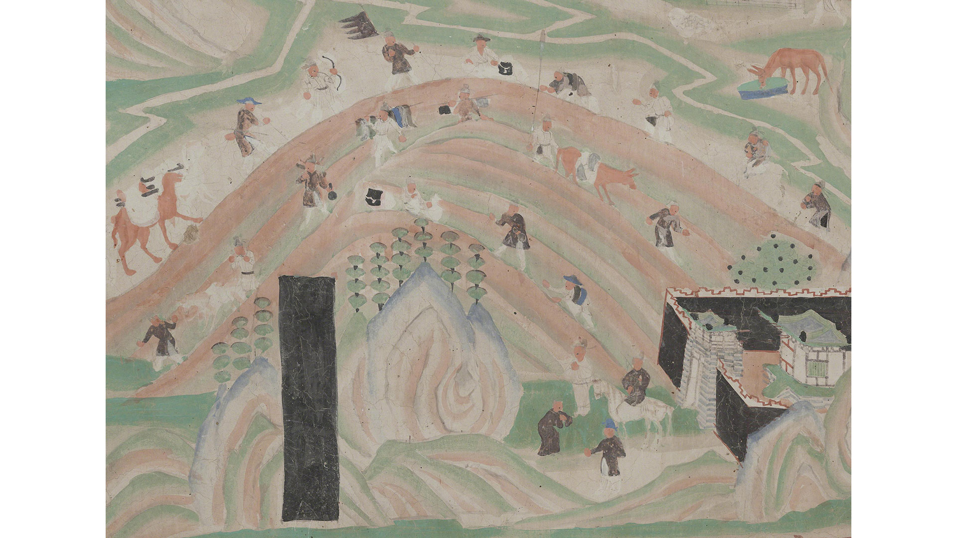 Mount Wutai (Detail) • Mogao Cave 61 • Five Dynasties period