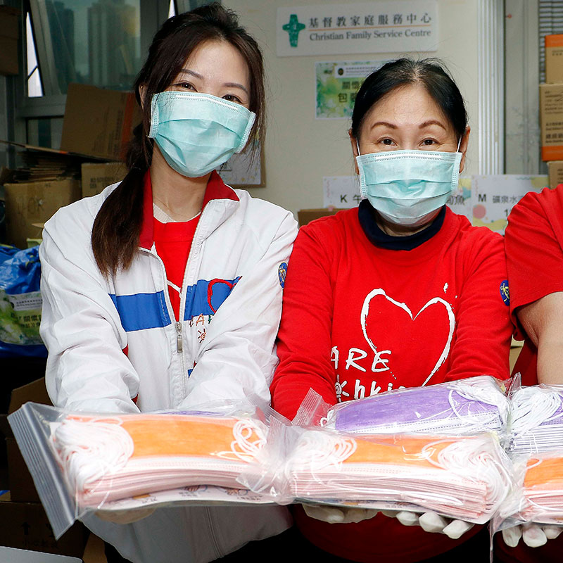 The Club has supported a host of pandemic measures including the distribution of COVID-19 care packs.